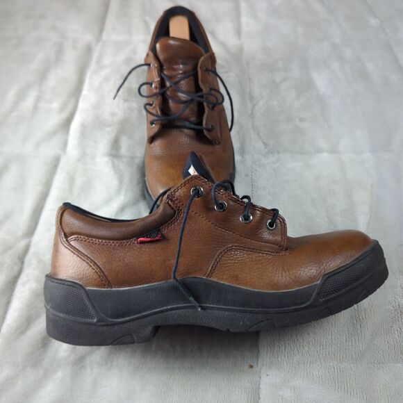 Red Wing Men's Steel Toe Model 6611 Made USA Work Shoes Size 9.5D Brown Leather - Picture 4 of 10